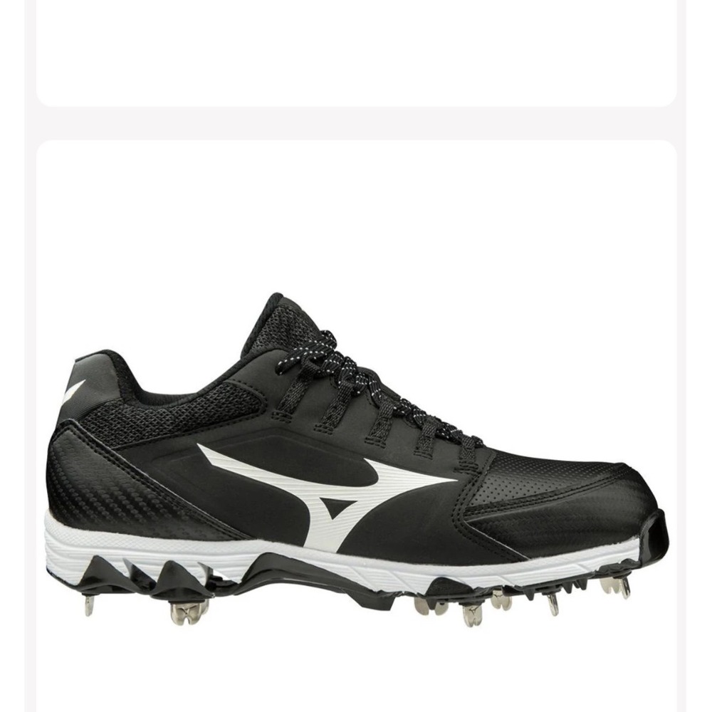 Mizuno‎ 9-Spike Swift 6 Womens Softball Cleats Black White 11GM195009 Size 6